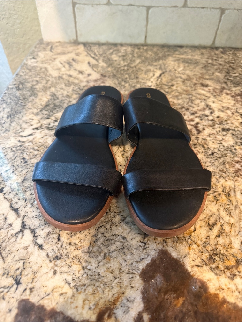 COLE HAAN  Findra II Slide Sandals black size 7